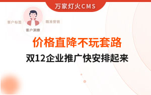 雙12年終大促，價格直降不玩套路！抗疫三年終結(jié)束，企業(yè)推廣快安排起來~